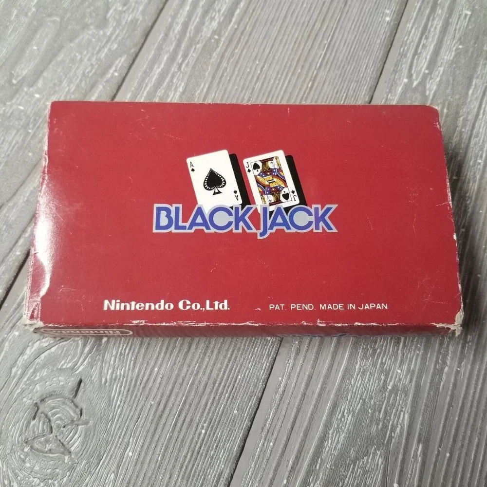 Vintage Nintendo Game & Watch Black Jack Handheld 1985 BJ-60 w/ Box + Manual
